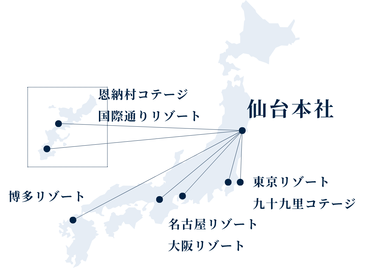 スリーピース リゾートマップ